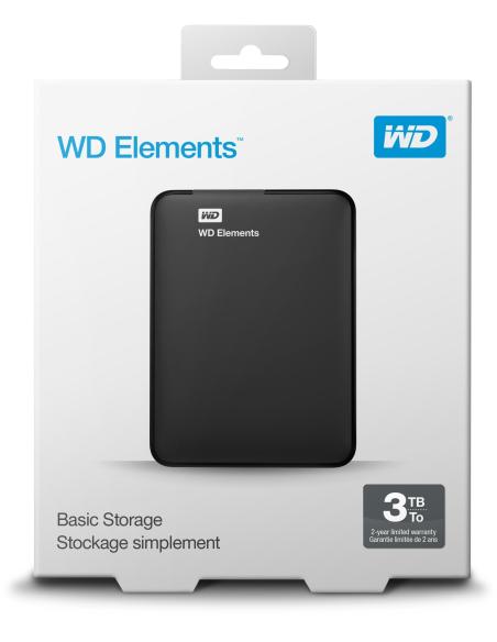Western Digital Elements 3TB 2.5" USB 3.0