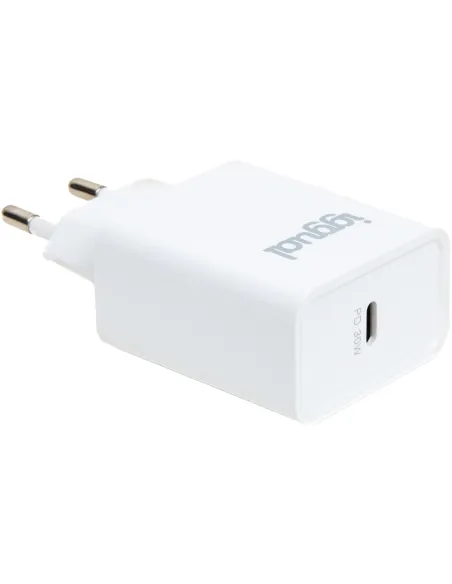 iggual IGG318317 Cargador Rápido de Pared USB PD Tipo C 30W