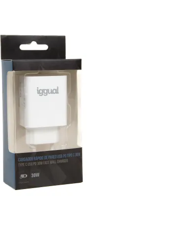 iggual IGG318317 Cargador Rápido de Pared USB PD Tipo C 30W