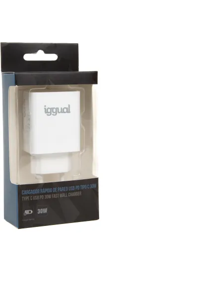 iggual IGG318317 Cargador Rápido de Pared USB PD Tipo C 30W