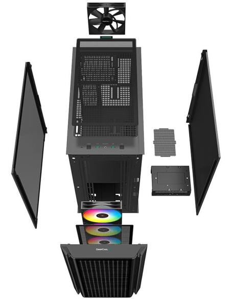 DeepCool CG540 Cristal Templado USB 3.0 ARGB Negra