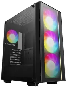 DeepCool Matrexx 55 V4 C Cristal Templado USB 3.2 Negra