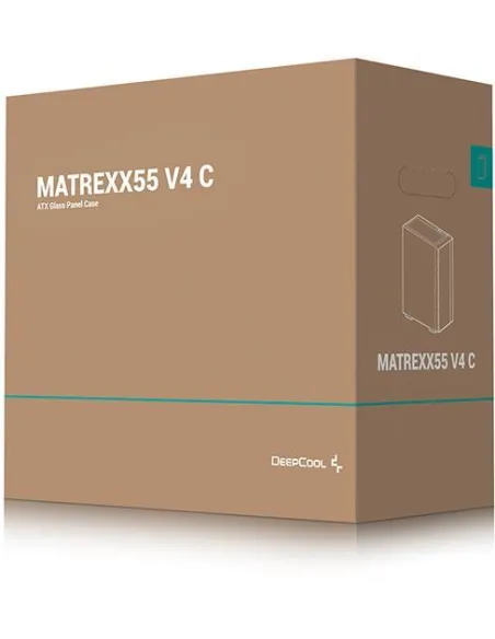 DeepCool Matrexx 55 V4 C Cristal Templado USB 3.2 Negra