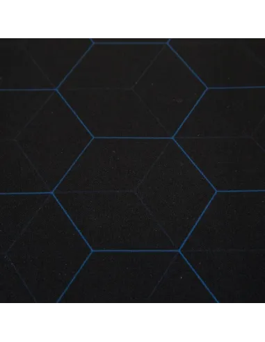 iggual Hexa 1 Alfombrilla de Ratón Negro, Azul