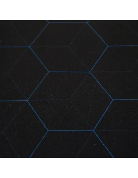 iggual Hexa 1 Alfombrilla de Ratón Negro, Azul