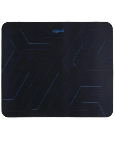 iggual Hexa 2 Alfombrilla de Ratón Negro, Azul