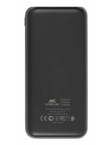 Rivacase VA2071 Powerbank 20000mAh Negra