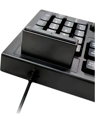 Unykach UK529182 Teclado con Lector DNI Negro