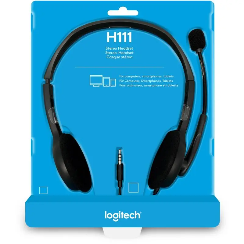 Logitech H111 Auriculares Estéreo Negro