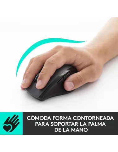 Logitech M705 Marathon Mouse Ratón Inalámbrico 1000 DPI Gris