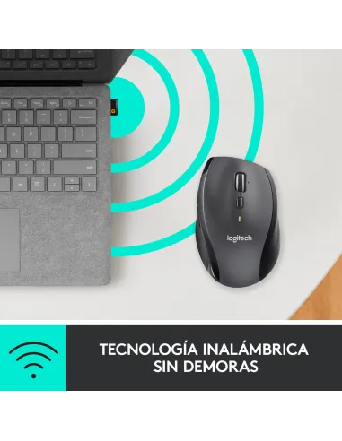 Logitech M705 Marathon Mouse Ratón Inalámbrico 1000 DPI Gris