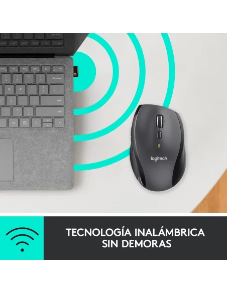 Logitech M705 Marathon Mouse Ratón Inalámbrico 1000 DPI Gris