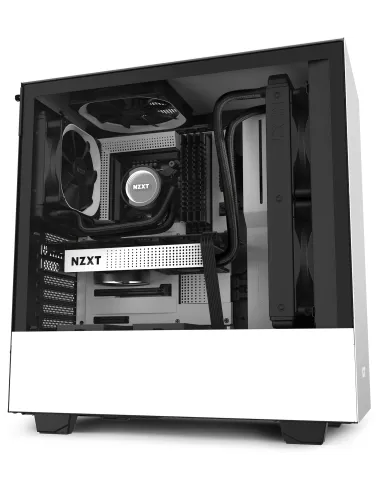 NZXT H510 Cristal Templado USB 3.1 Blanco Mate