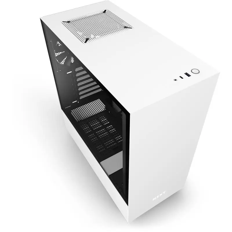 NZXT H510 Cristal Templado USB 3.1 Blanco Mate