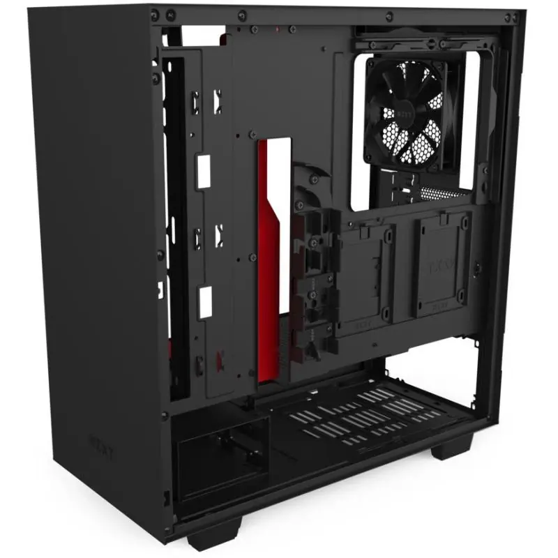 NZXT H510 Cristal Templado USB 3.1 Negro/Rojo Mate