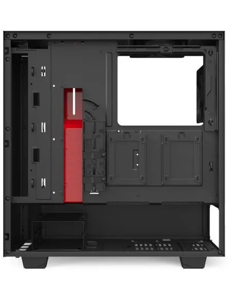 NZXT H510 Cristal Templado USB 3.1 Negro/Rojo Mate