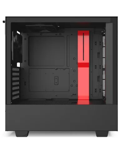 NZXT H510 Cristal Templado USB 3.1 Negro/Rojo Mate