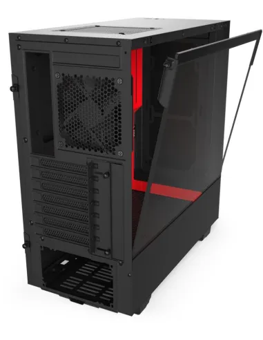 NZXT H510 Cristal Templado USB 3.1 Negro/Rojo Mate