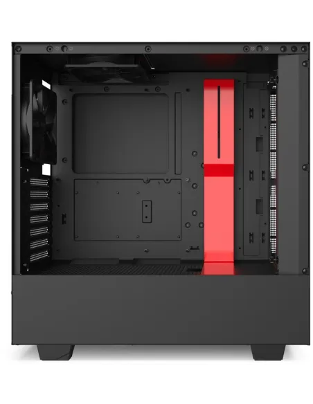 NZXT H510 Cristal Templado USB 3.1 Negro/Rojo Mate