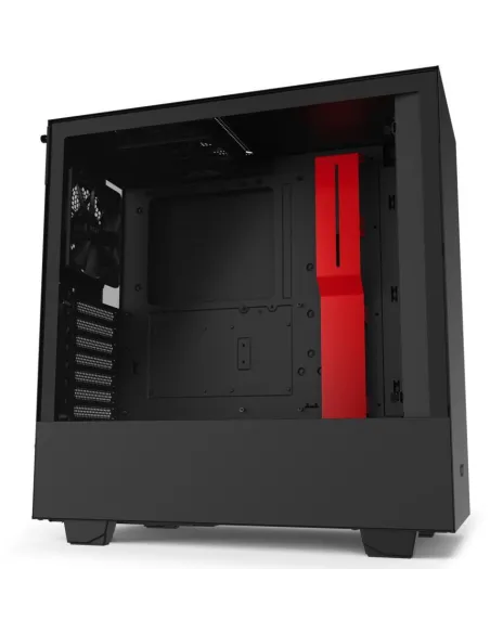 NZXT H510 Cristal Templado USB 3.1 Negro/Rojo Mate