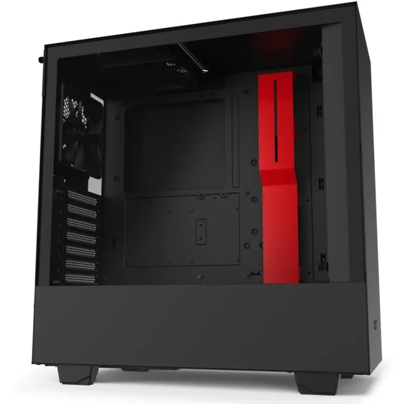 NZXT H510 Cristal Templado USB 3.1 Negro/Rojo Mate