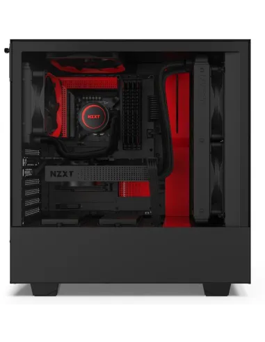 NZXT H510 Cristal Templado USB 3.1 Negro/Rojo Mate