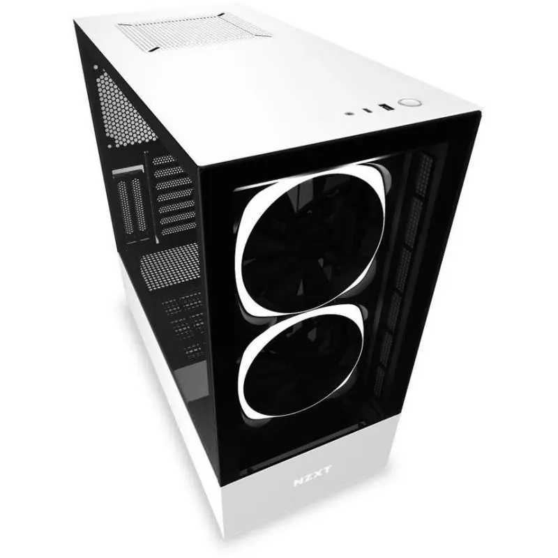 NZXT H510 Elite Cristal Templado USB 3.1 RGB Blanco Mate