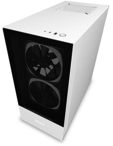 NZXT H510 Elite Cristal Templado USB 3.1 RGB Blanco Mate