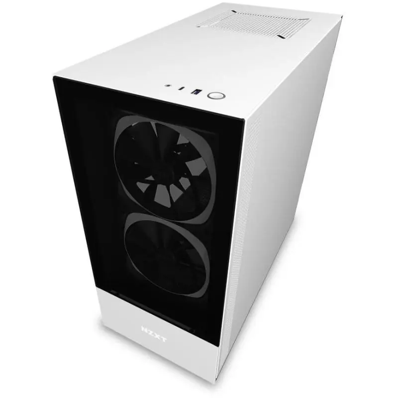 NZXT H510 Elite Cristal Templado USB 3.1 RGB Blanco Mate