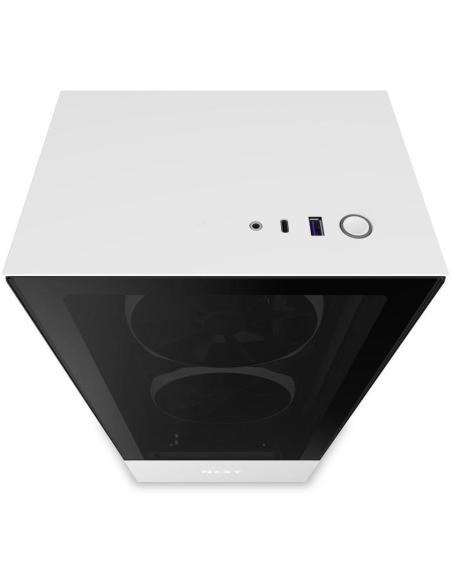 NZXT H510 Elite Cristal Templado USB 3.1 RGB Blanco Mate