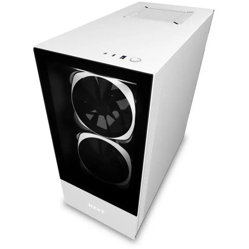 NZXT H510 Elite Cristal Templado USB 3.1 RGB Blanco Mate