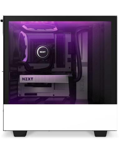 NZXT H510 Elite Cristal Templado USB 3.1 RGB Blanco Mate