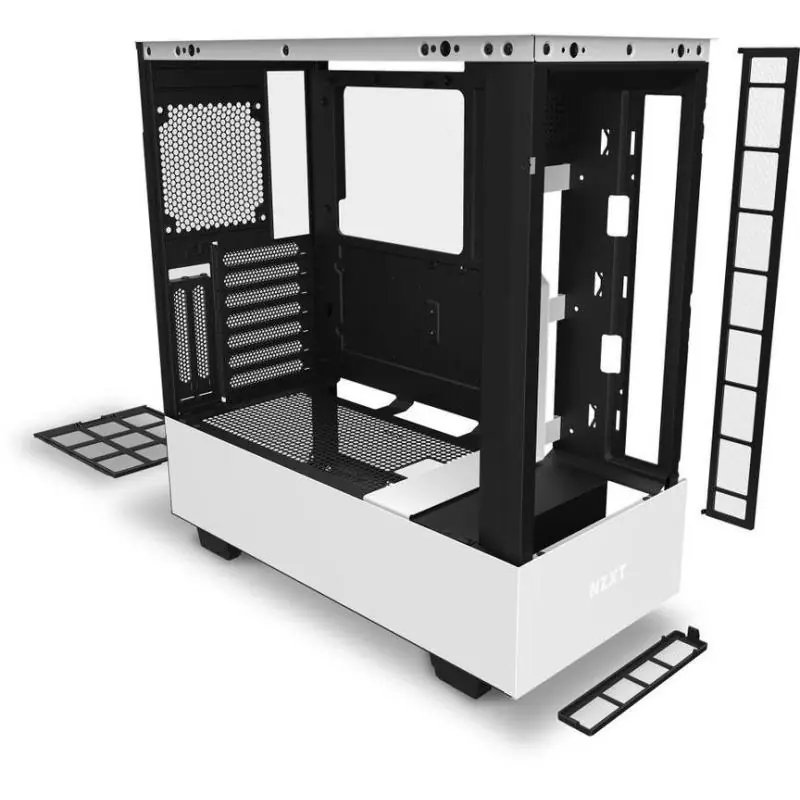 NZXT H510 Elite Cristal Templado USB 3.1 RGB Blanco Mate