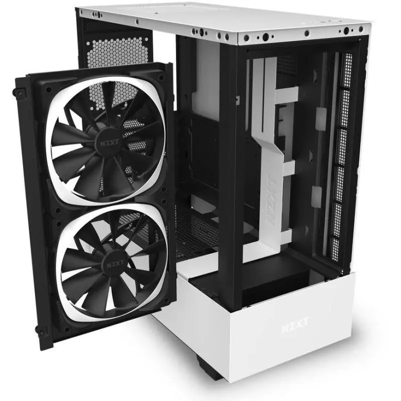 NZXT H510 Elite Cristal Templado USB 3.1 RGB Blanco Mate