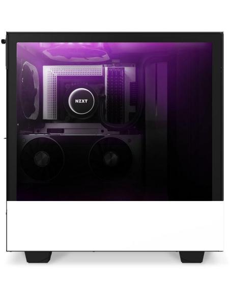 NZXT H510 Elite Cristal Templado USB 3.1 RGB Blanco Mate