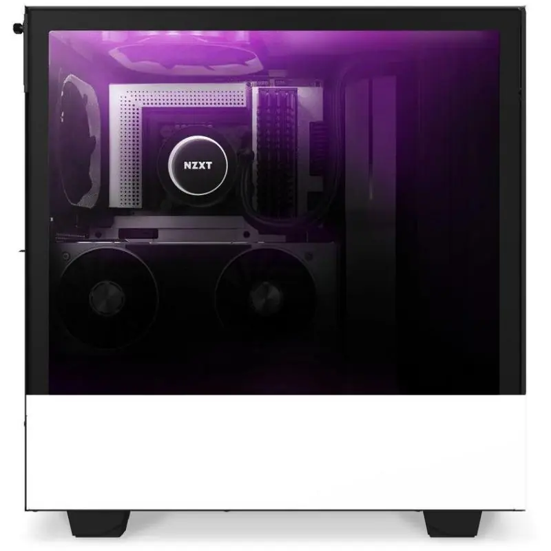 NZXT H510 Elite Cristal Templado USB 3.1 RGB Blanco Mate