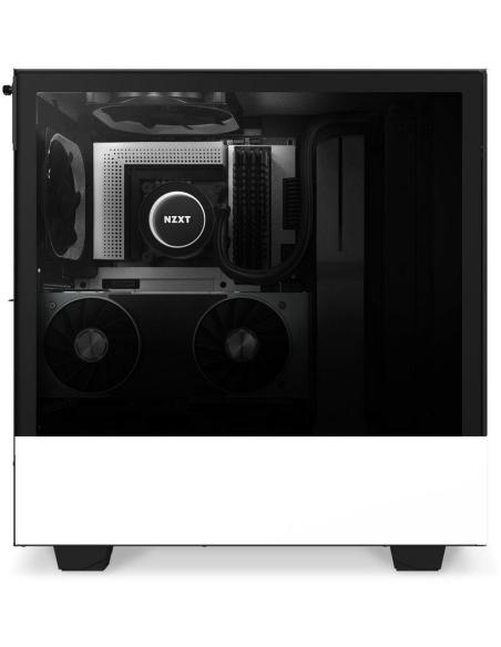 NZXT H510 Elite Cristal Templado USB 3.1 RGB Blanco Mate