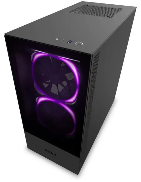NZXT H510 Elite Cristal Templado USB 3.1 RGB Negro Mate
