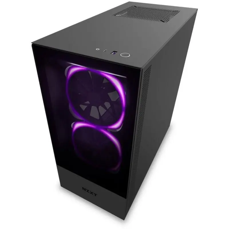 NZXT H510 Elite Cristal Templado USB 3.1 RGB Negro Mate