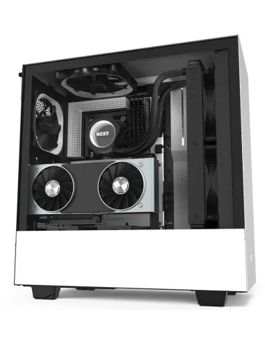 NZXT H510i Cristal Templado USB 3.1 RGB Blanco Mate