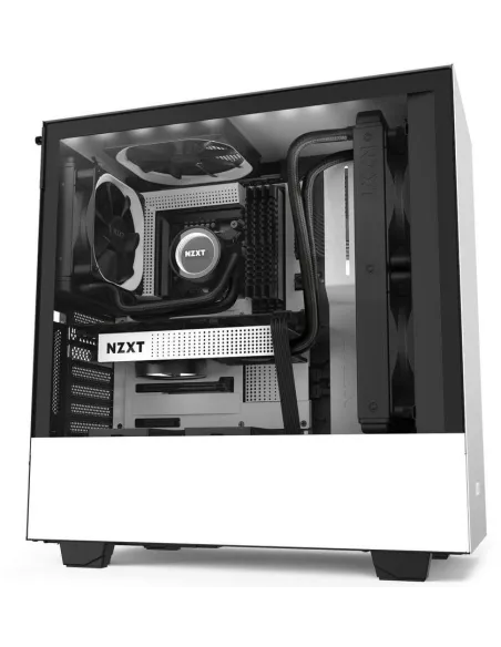 NZXT H510i Cristal Templado USB 3.1 RGB Blanco Mate
