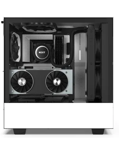 NZXT H510i Cristal Templado USB 3.1 RGB Blanco Mate