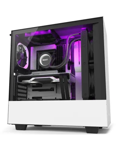 NZXT H510i Cristal Templado USB 3.1 RGB Blanco Mate