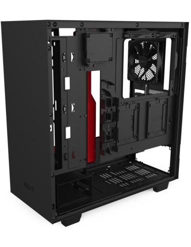 NZXT H510i Cristal Templado USB 3.1 RGB Negro/Rojo
