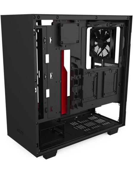 NZXT H510i Cristal Templado USB 3.1 RGB Negro/Rojo