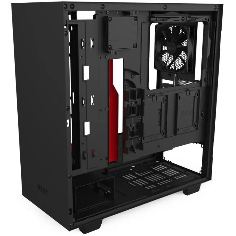 NZXT H510i Cristal Templado USB 3.1 RGB Negro/Rojo