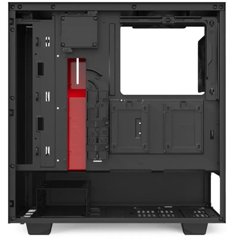 NZXT H510i Cristal Templado USB 3.1 RGB Negro/Rojo