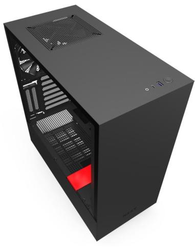 NZXT H510i Cristal Templado USB 3.1 RGB Negro/Rojo