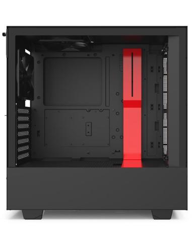 NZXT H510i Cristal Templado USB 3.1 RGB Negro/Rojo
