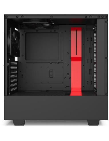 NZXT H510i Cristal Templado USB 3.1 RGB Negro/Rojo